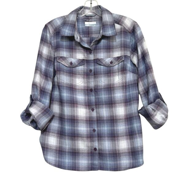 Columbia Women’s Silver Ridge Lite Plaid Long-Sleeve Omni-Shade Shirt Size Small - Picture 4 of 11